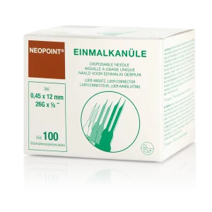 Injektioneulat 0,45 mm 100 kpl