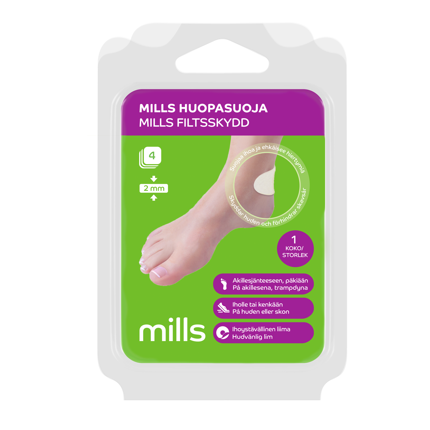 Mills Huopasuoja, 4 kpl